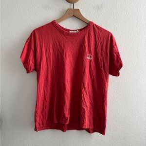 rag & bone Red Embroidered Crown Tshirt